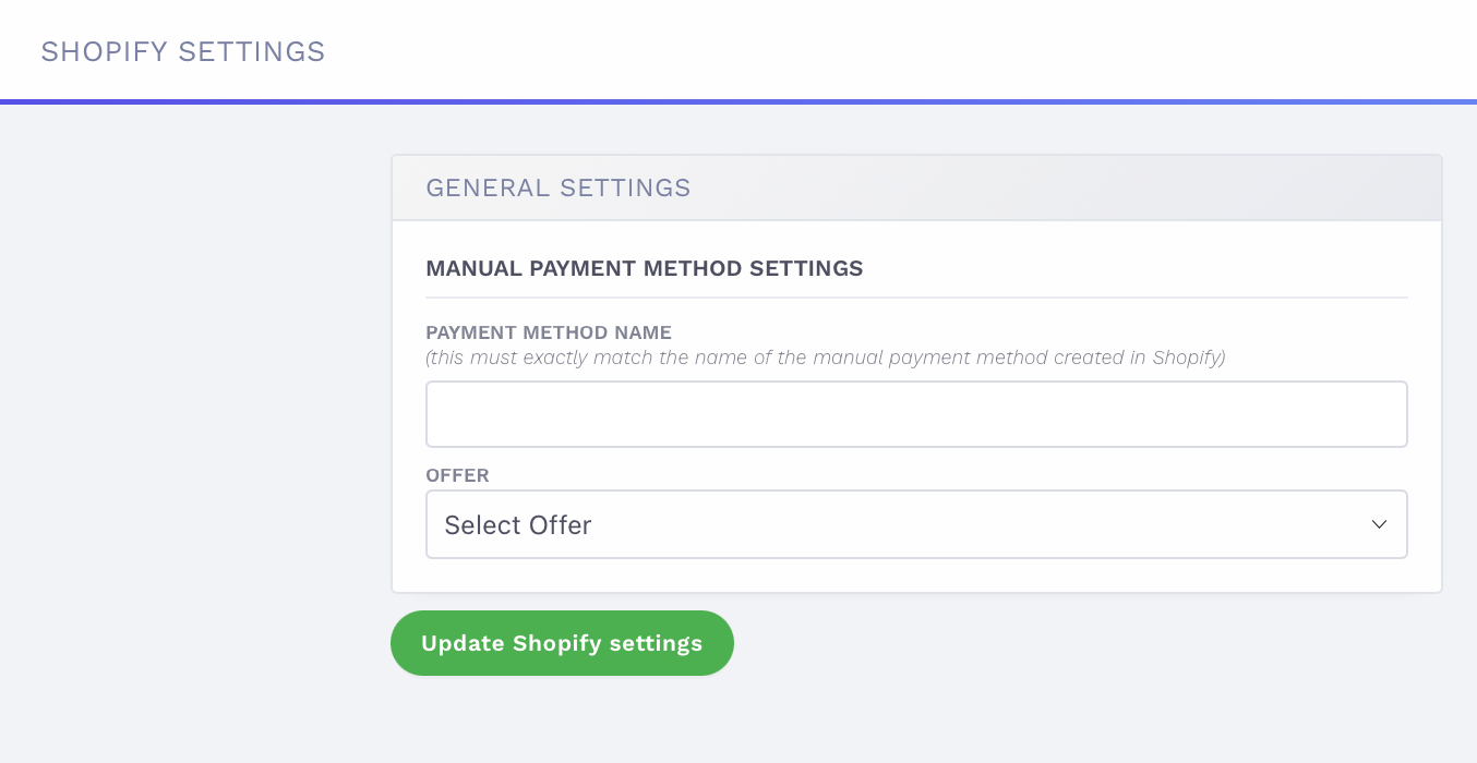 shopify-settings