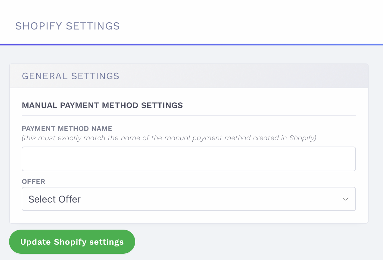 shopify-settings