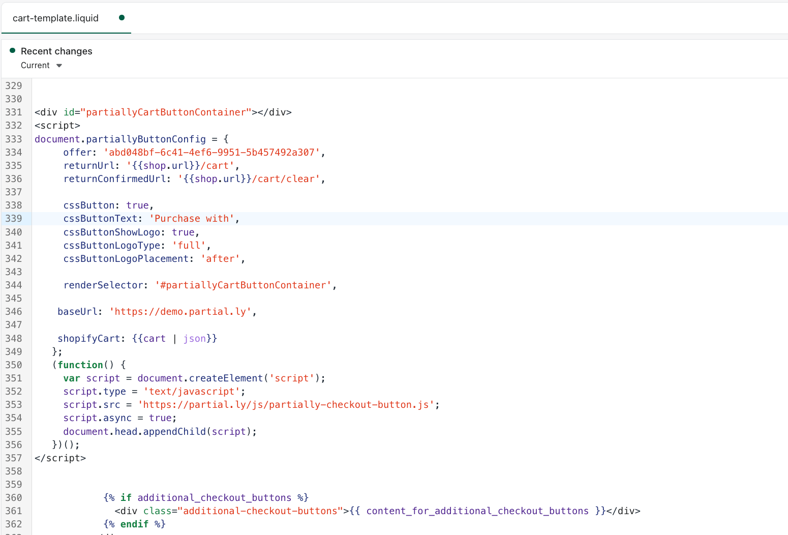place-script-shopify-theme-cart-pages